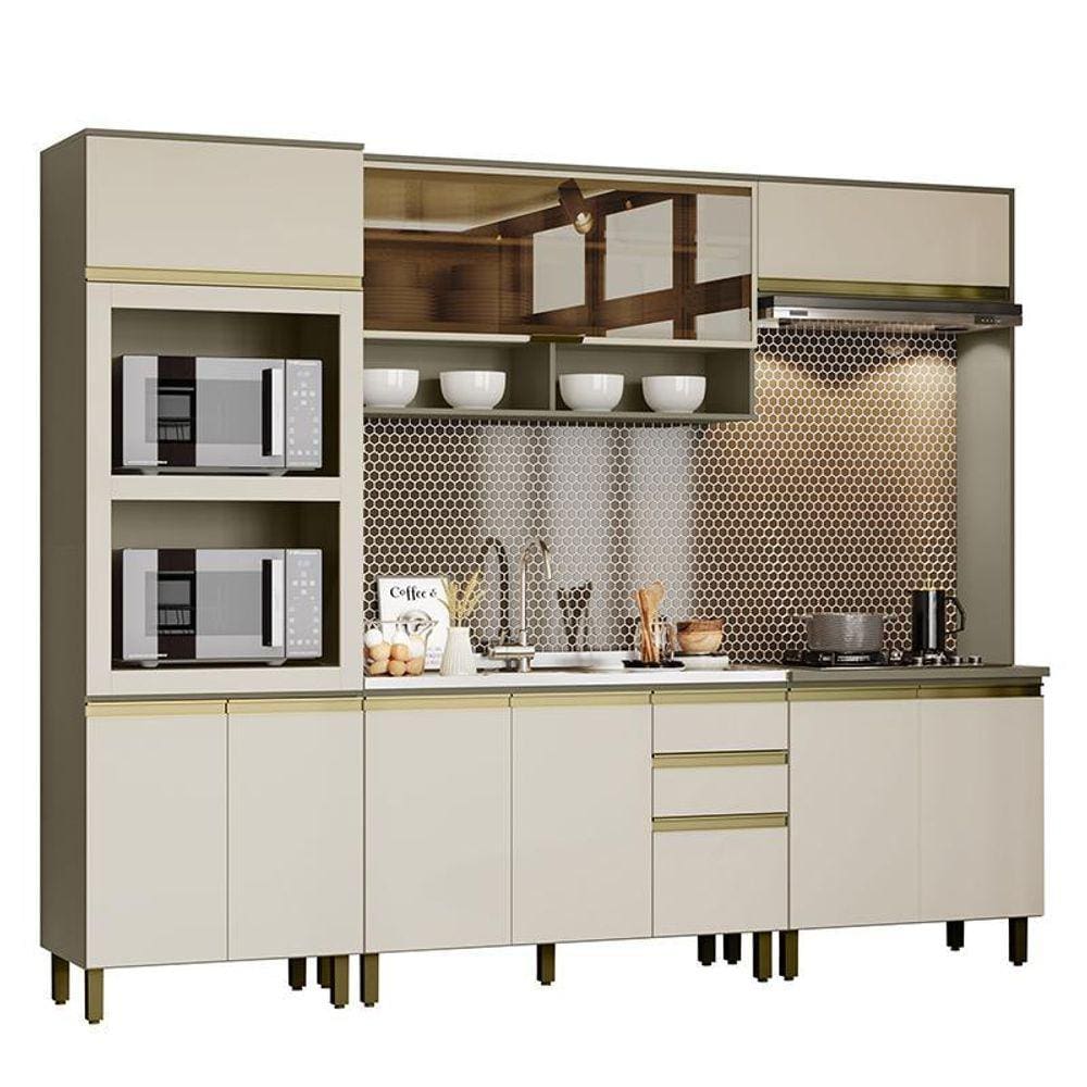 Cozinha Completa 5 Peças Connect com Torre Quente e Lateral - Móveis Henn