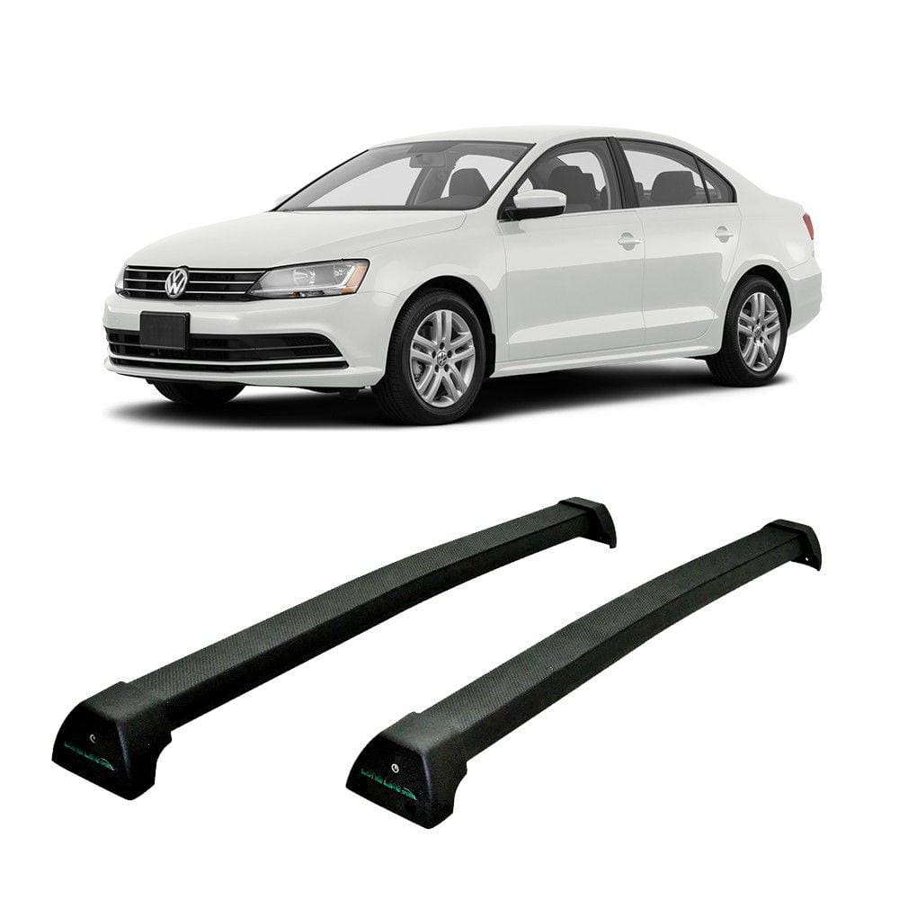 Rack de teto em Alumínio Preto p/ Jetta 2011 até 2018 - Long Life