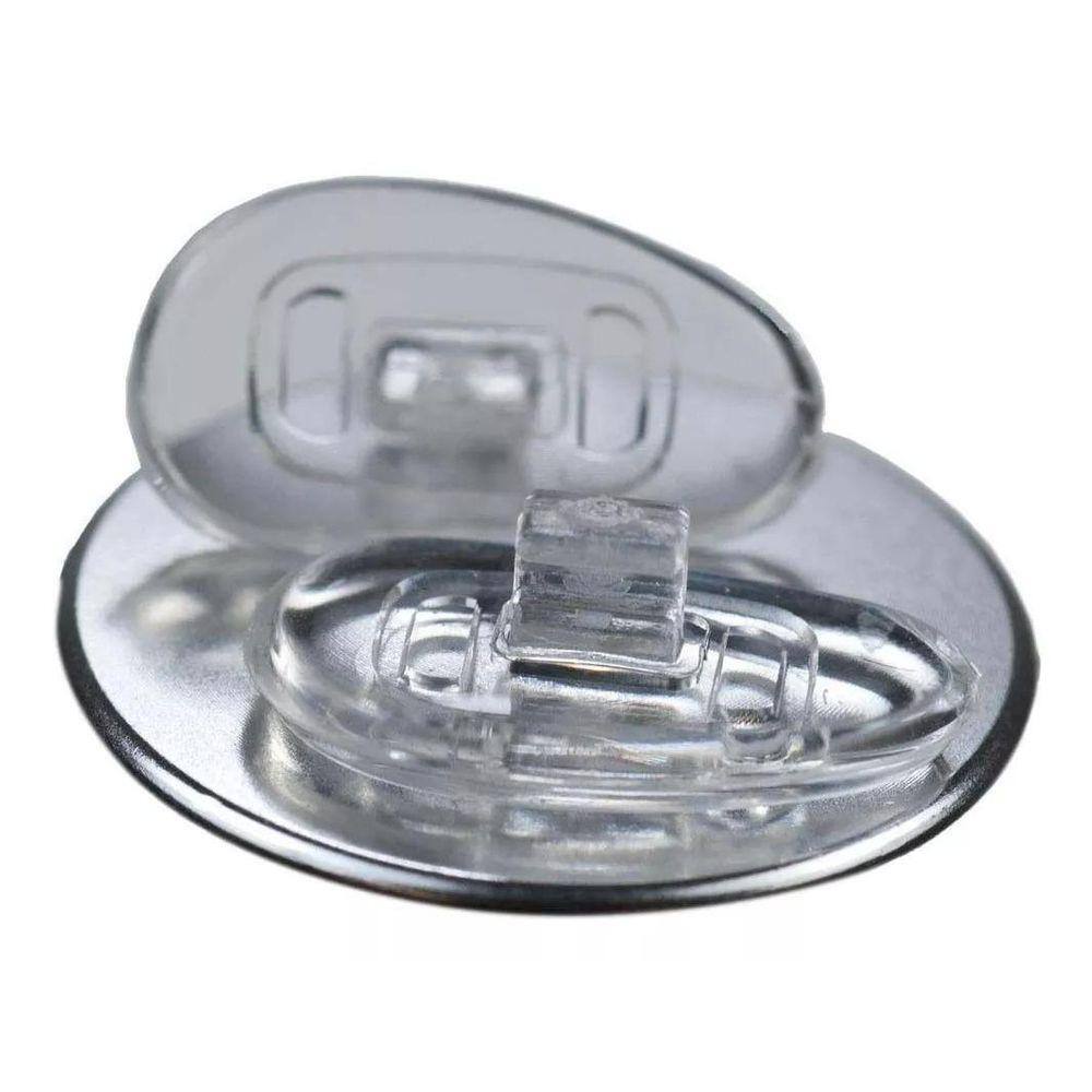 Plaqueta Óculos Silicone 13mm Transparente