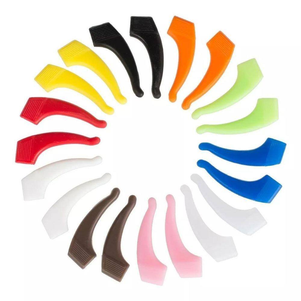 Óculos Silicone Esporte 10 Pares Antiderrapante Branco