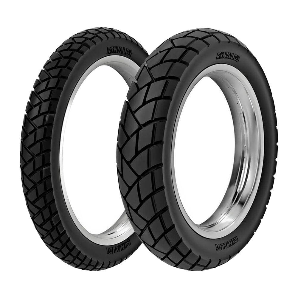 Jogo Pneus de Moto Rinaldi R34 90/90-21 54S + 120/80-18 62S TT