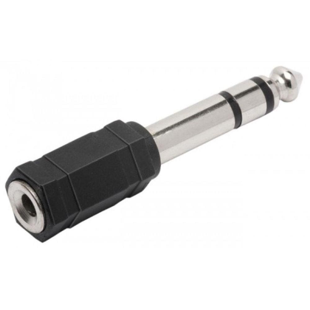 Adaptador P2 para P10 Estéreo Plástico - Conexão Simples