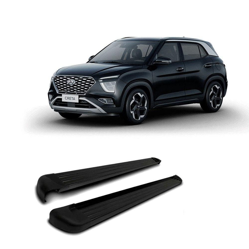 Estribo Lateral em Alumínio Preto p/ Hyundai Creta 2022 até 2023