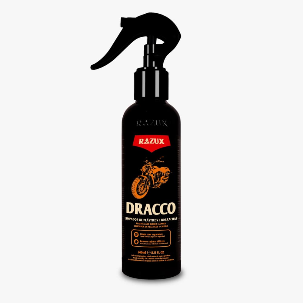 Dracco 240ml  Limpador De Plásticos E Borrachas  Razux Novo