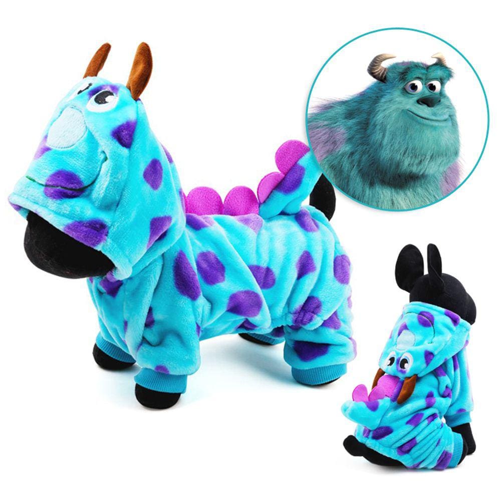 Casaco Fantasia Sulley Monstros Roupa Pet Cachorro Gato