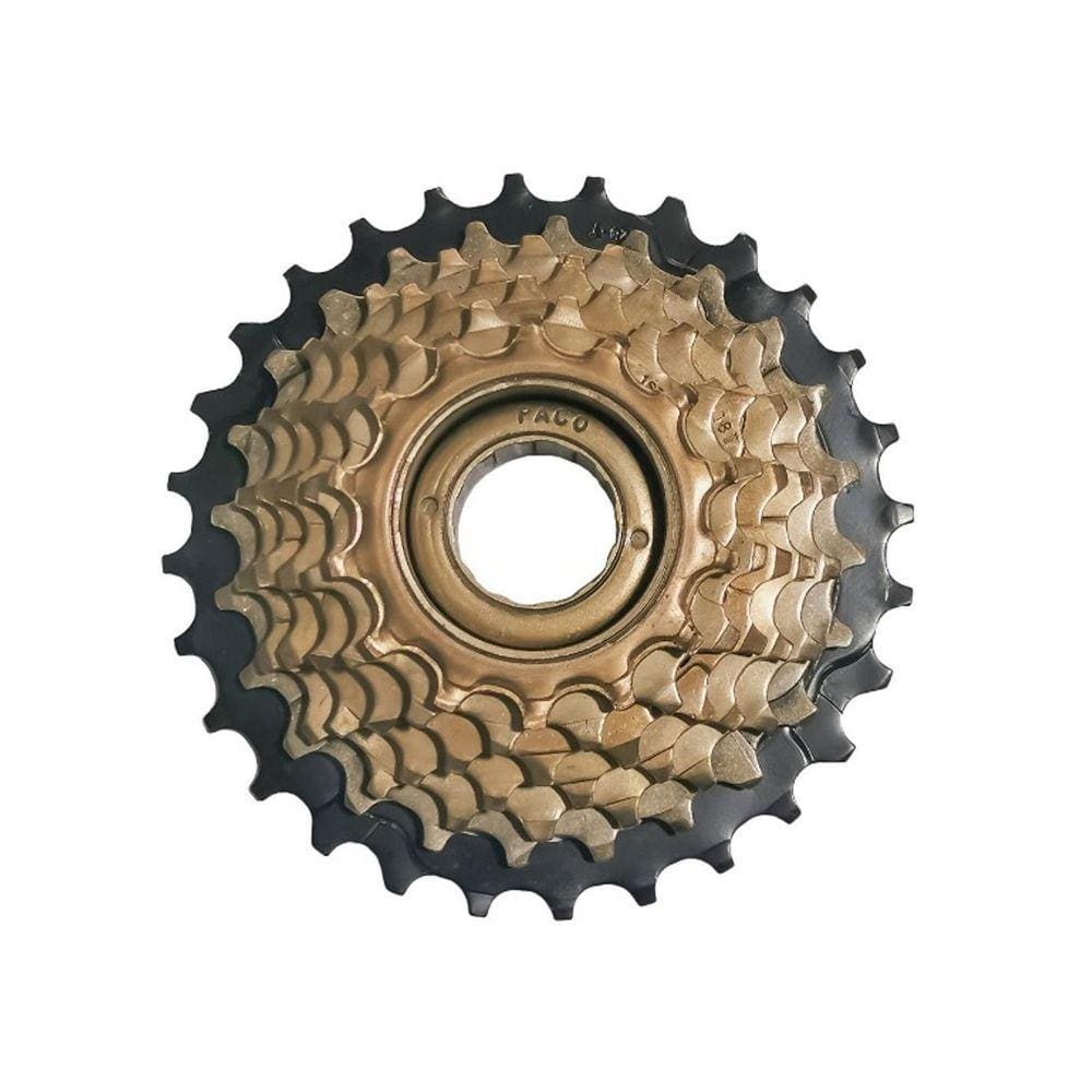 Roda Livre 21V Index 14/28T Dourado/Preto Catraca Rosca 7V