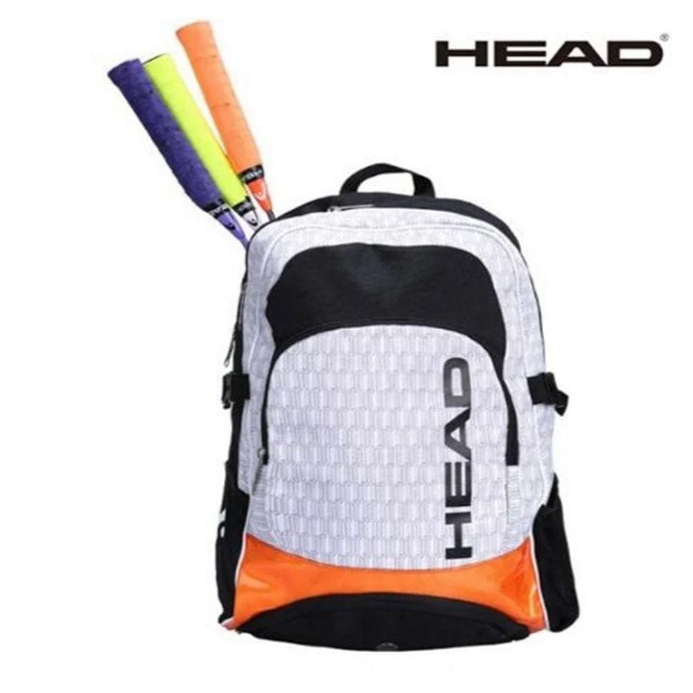 Mochila Raqueteira Head Branca com Laranja