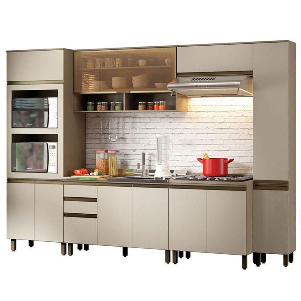 Cozinha Modulada Connect 7 Peças - Móveis Henn