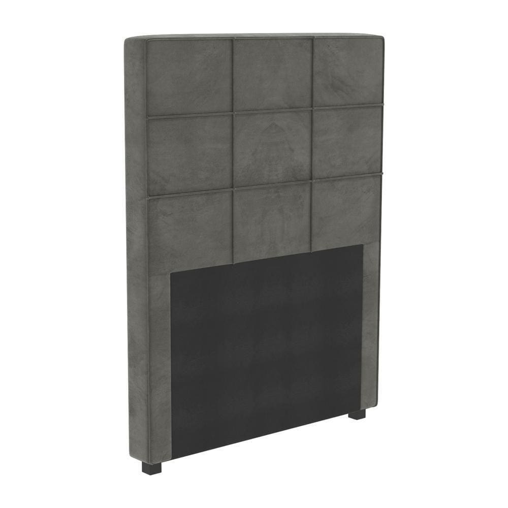 Cabeceira Estofada Solteiro 90cm Multimóveis Cr35159 Chumbo Chumbo