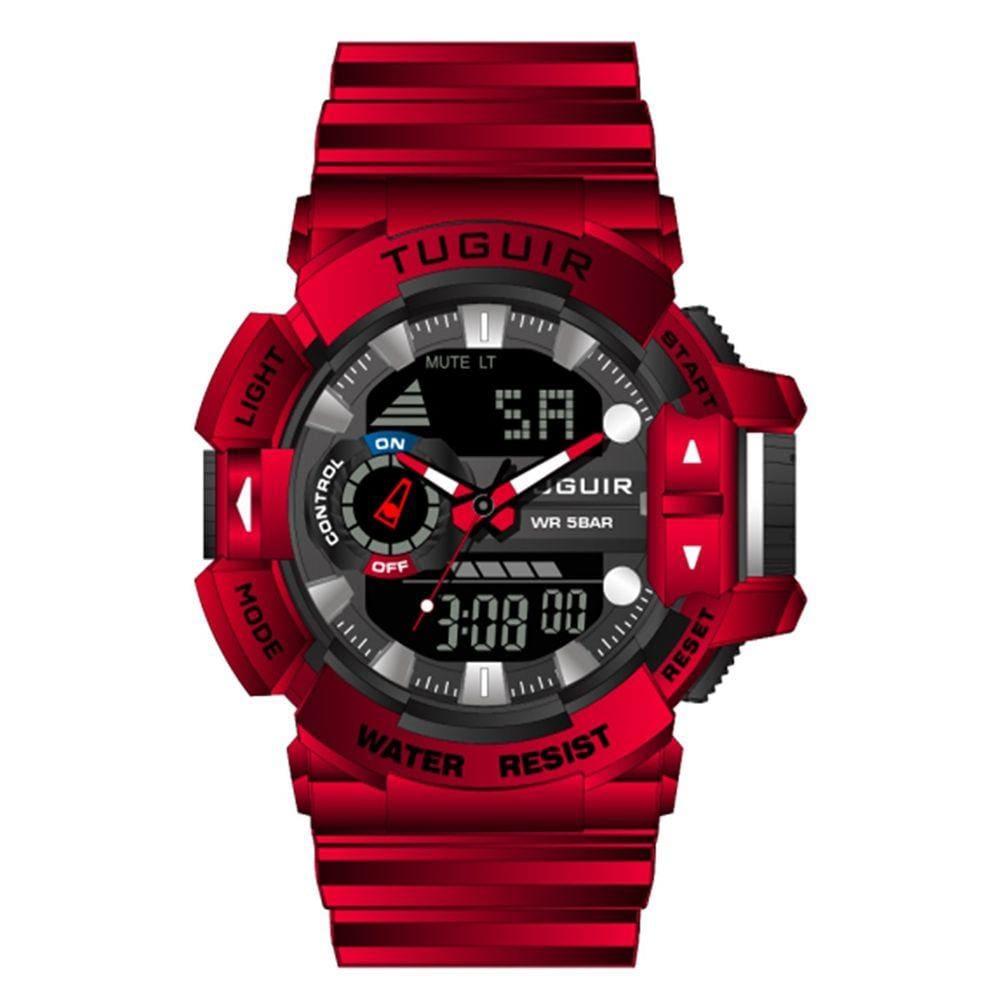 Relógio Masculino Tuguir Digital TG250 Vermelho