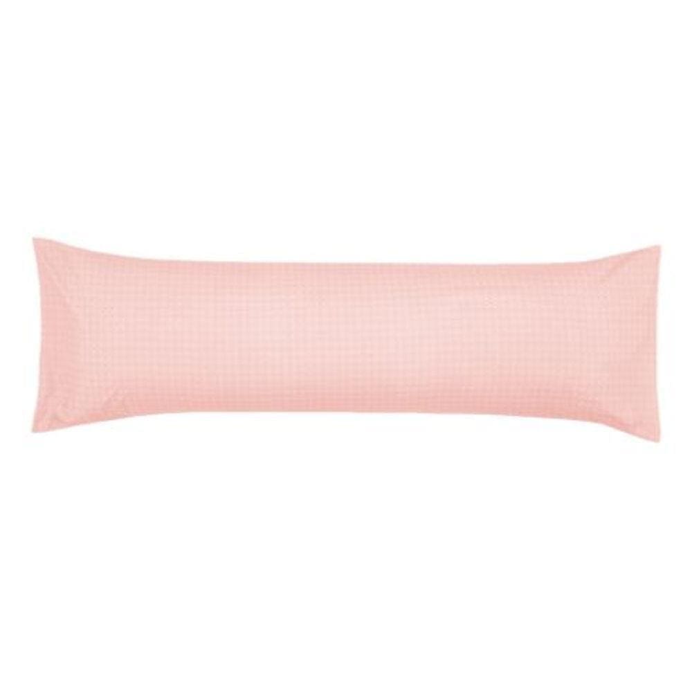 Fronha Body Pillow Toque Acetinado 40cm x 130cm Play - Rosa - Altenburg