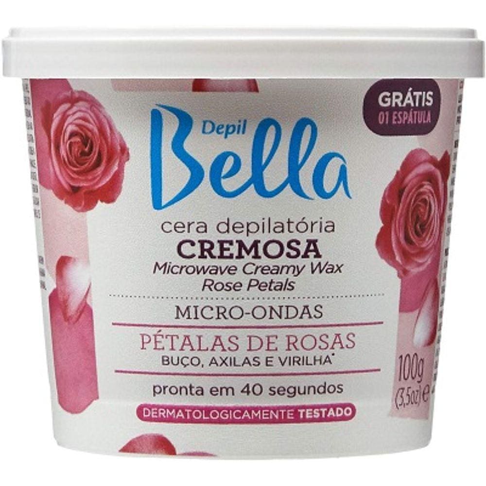 Cera Depil Bella Para Micro-ondas Pétalas de Rosas Deo 100 g