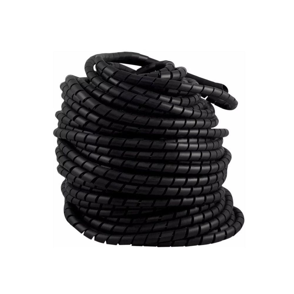 Caixa Fechada Organizador Cabo Espiral 3/4 Preto 50 Metros