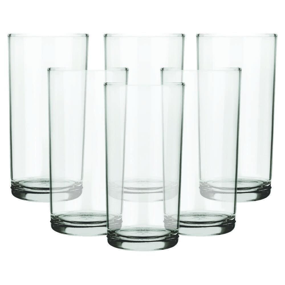 Conjunto De Copos De Vidro 6 Peças Long Drink 300 Ml