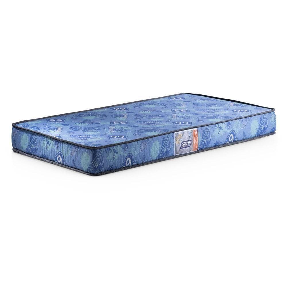 Colchão Solteiro Gazin 78x12x188cm - Espuma D20 Cr406a Azul