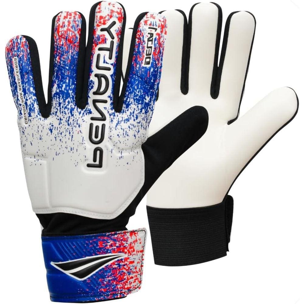 Luva de Goleiro Penalty Delta 1 XXIII Adulto - Branco e Azul