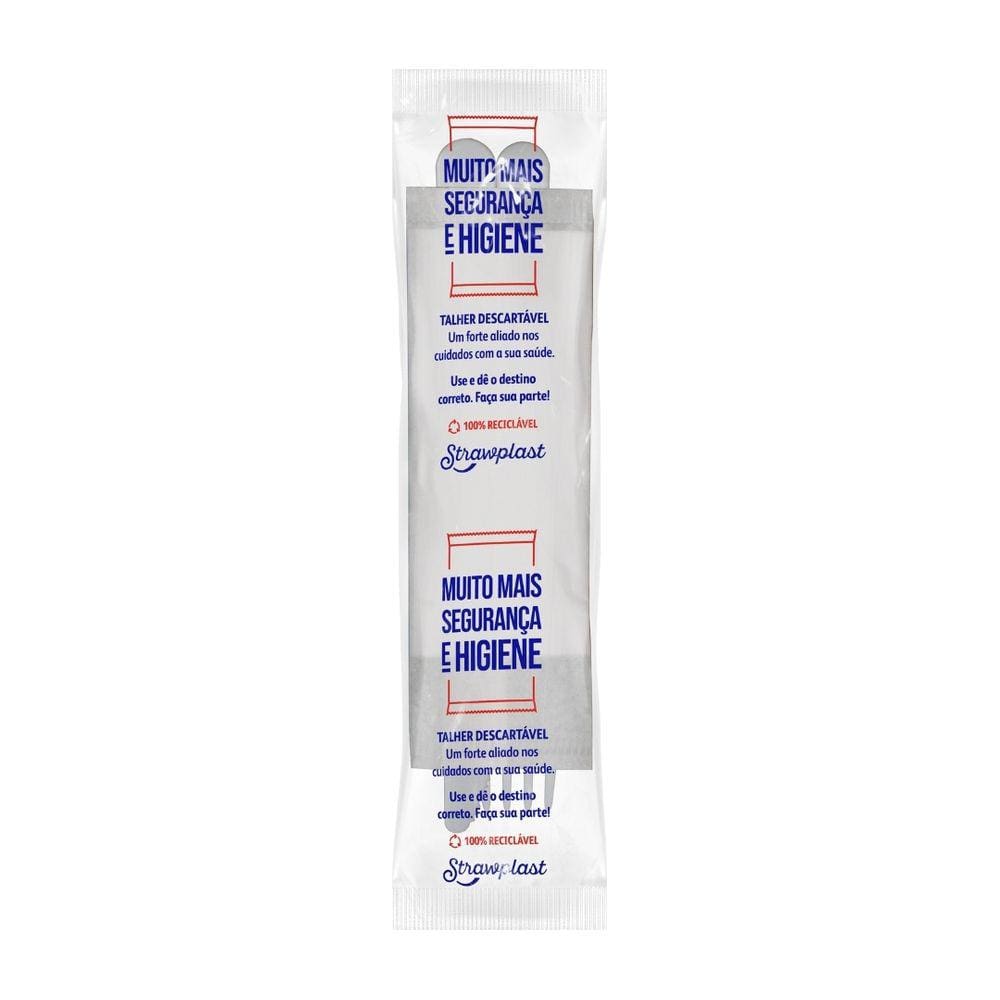 Garfo Faca E Guardanapo Reforçado Branco Embalado 250 Und.