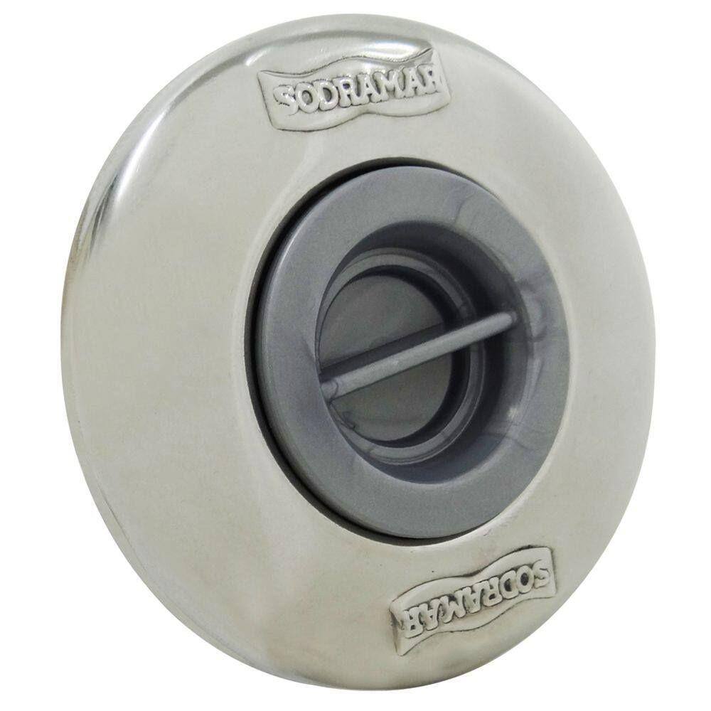 Dispositivo de Aspiração p/ Piscina Alvenaria Sodramar em ABS c/ Frente em Inox 50mm