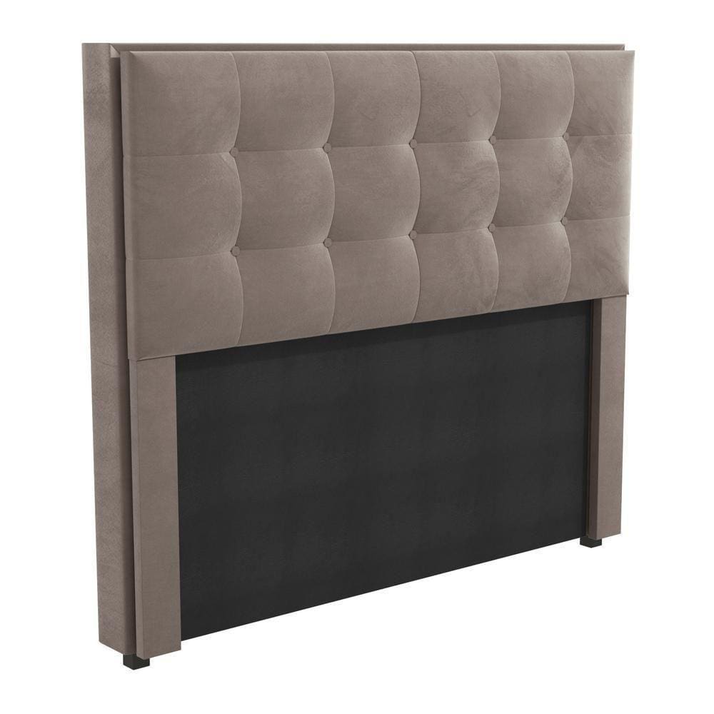 Cabeceira Estofada Casal 140cm Multimóveis Cr35162 Cinza Cinza