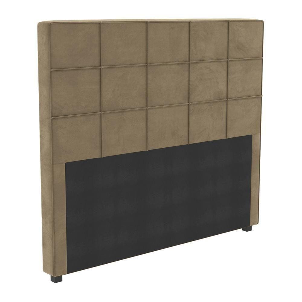 Cabeceira Estofada Casal 140cm Multimóveis Cr35160 Bege Bege