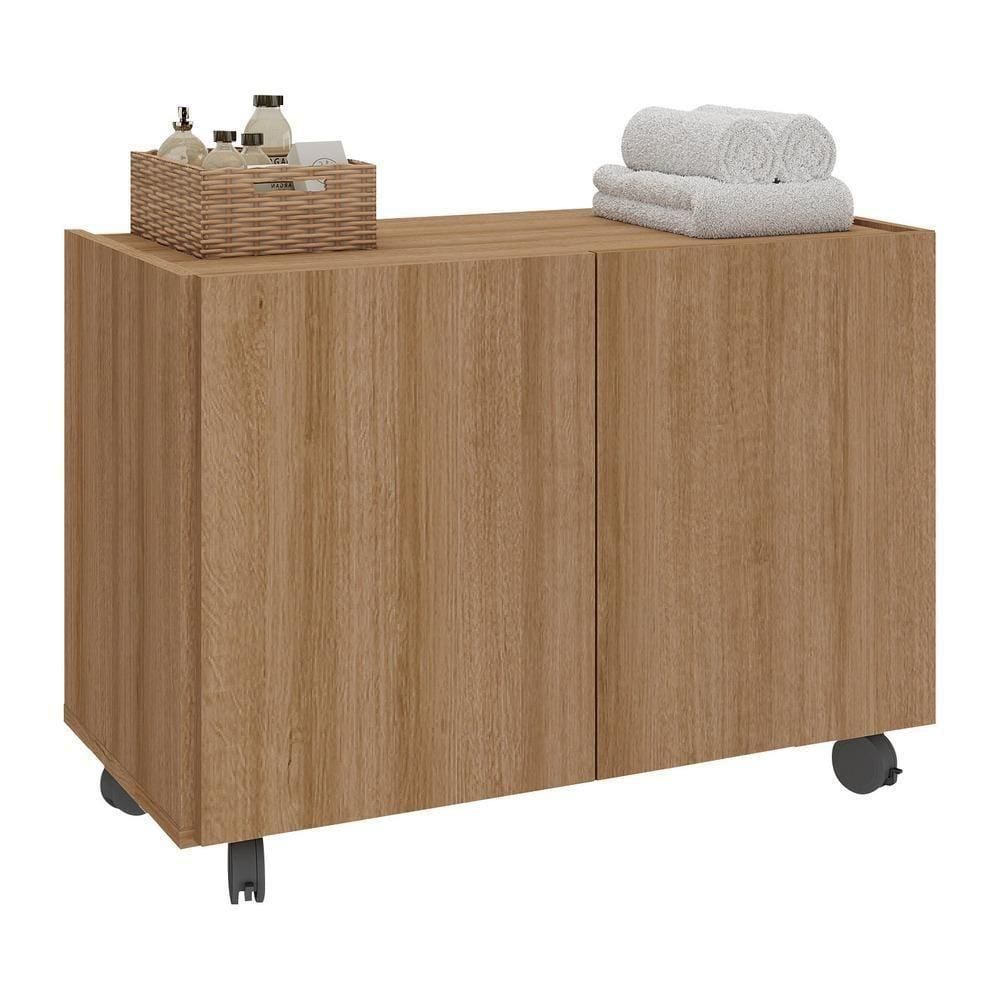 Gabinete Banheiro 62,5cm Rodízios Multimóveis Mp5043 Rustic