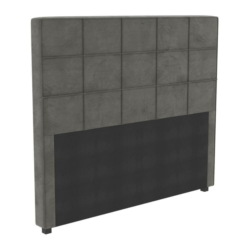 Cabeceira Estofada Casal 140cm Multimóveis Cr35160 Chumbo Chumbo