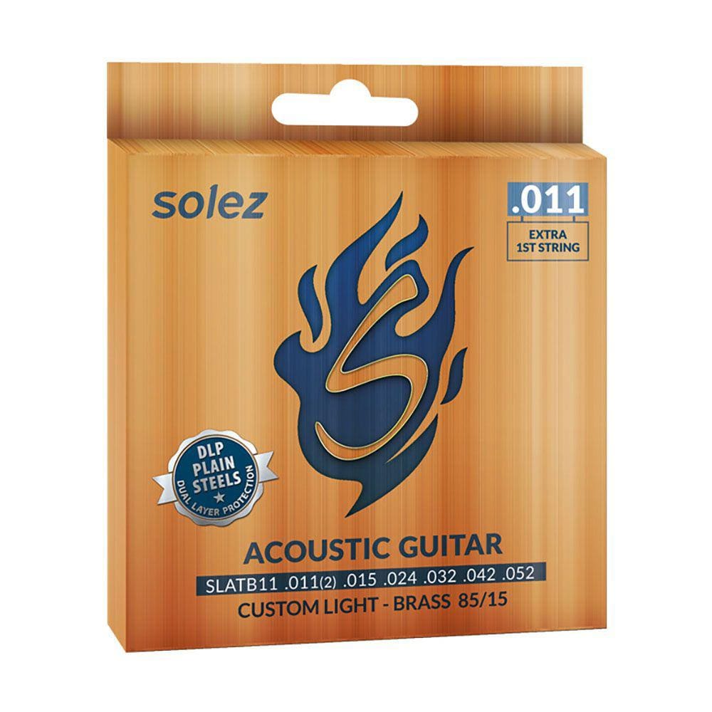 Corda Violão Aço Solez SLATB11 Bronze 85/15 11/52 - EC0506