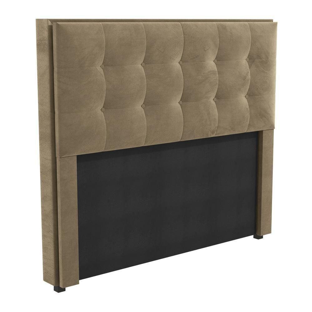 Cabeceira Estofada Casal 140cm Multimóveis Cr35162 Bege Bege