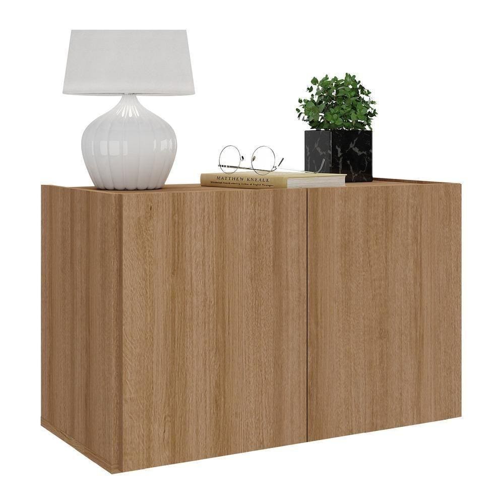 Mesa De Cabeceira Suspensa 2 Portas Multimóveis Mp4132 Rustic Rustic