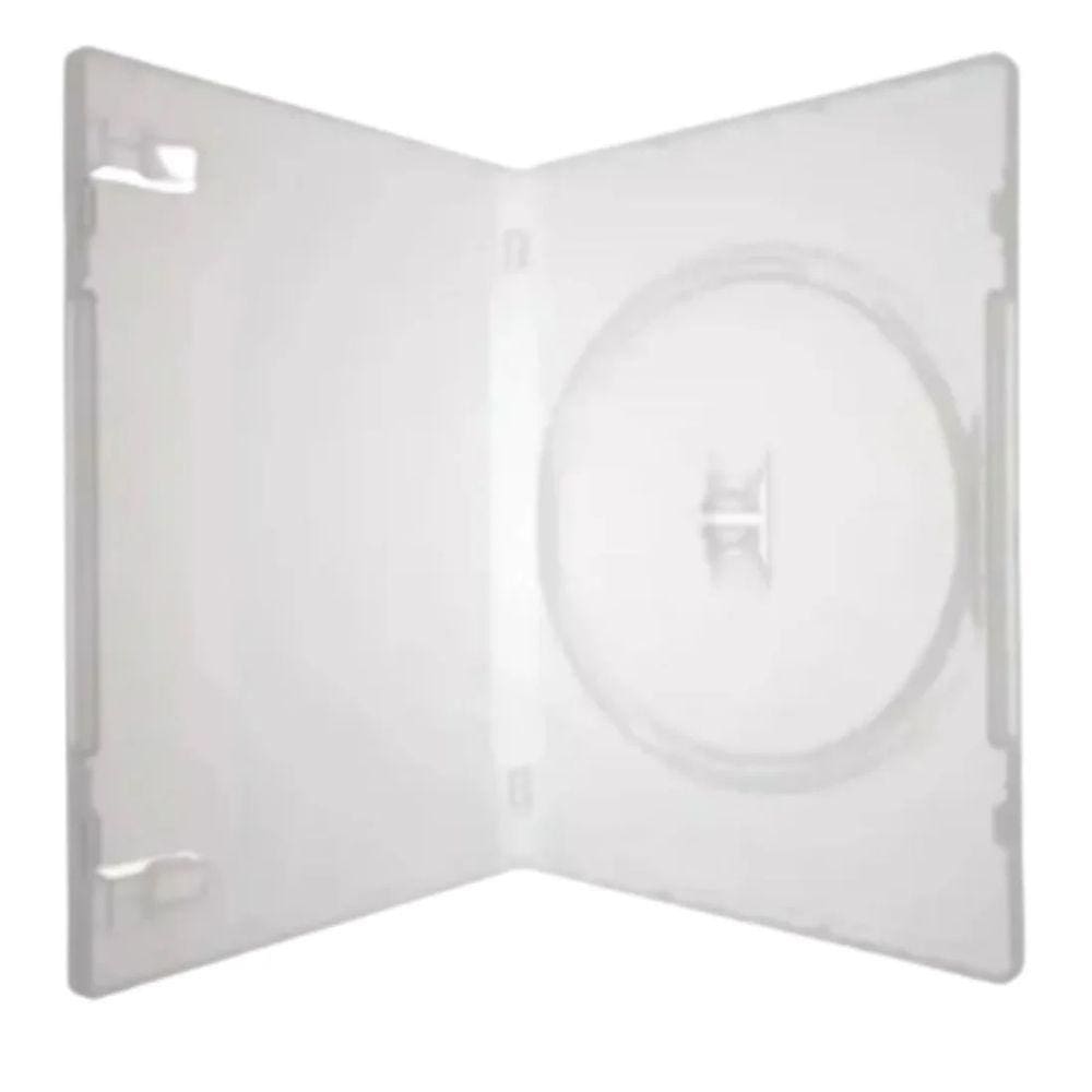 Kit 10 Estojo Transparente Amaray Para Dvd`s 14mm