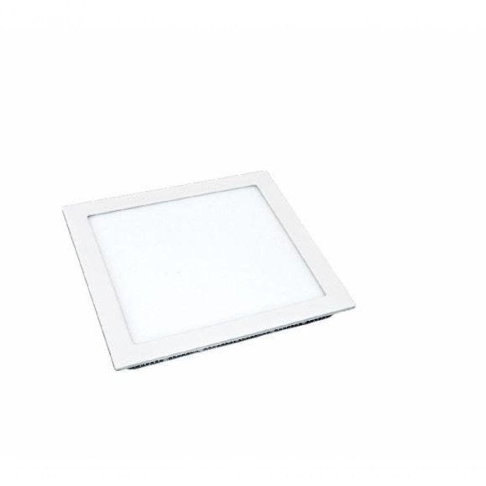 Kit 05 Luminária Led Flat Embutir Quadrada 6500k - 18w (lumanti) 1350 Lumens