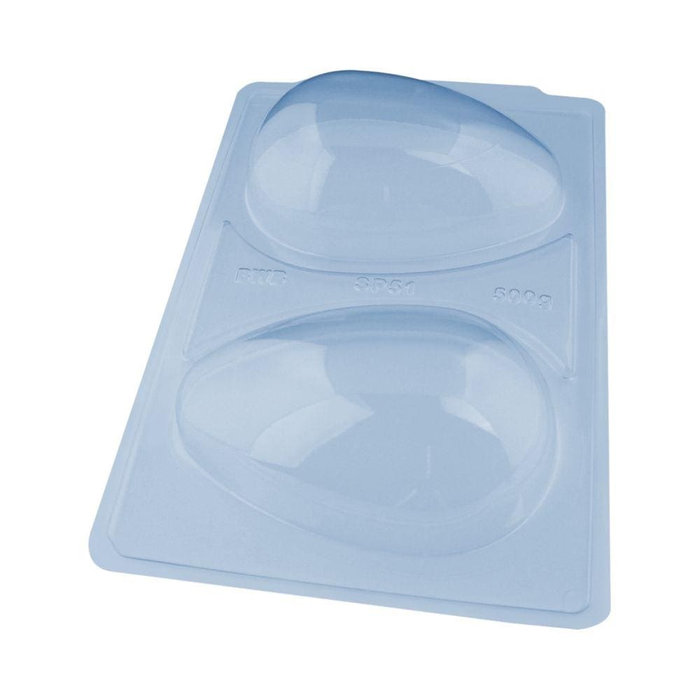 Forma BWB Silicone 3 Partes Ovo De Páscoa Liso 500g Sp51 C/ 1 Un