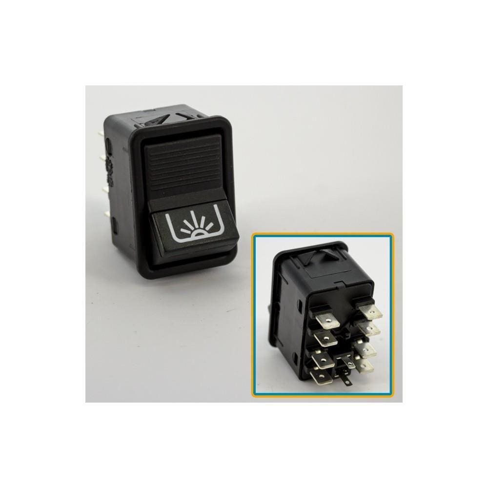 Interruptor Iluminação Interna Mercedes Motor O370 2 Piques 24 Volts - Kostal - 3833121