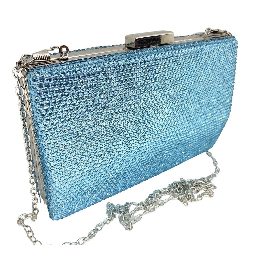 Bolsa feminina clutch brilho pedraria strass festa premium
