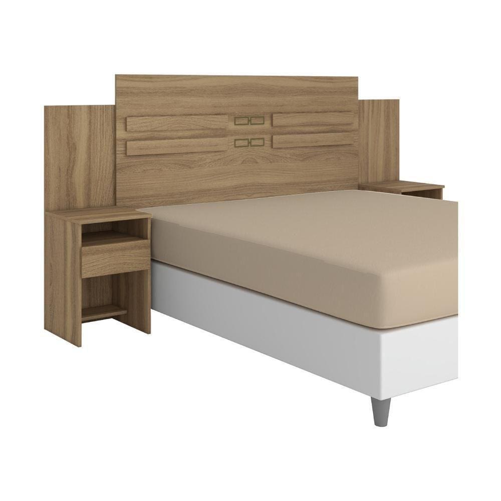 Cabeceira Casal 216cm Com 2 Mesas De Cabeceira Cr35184 Amêndola Amêndola