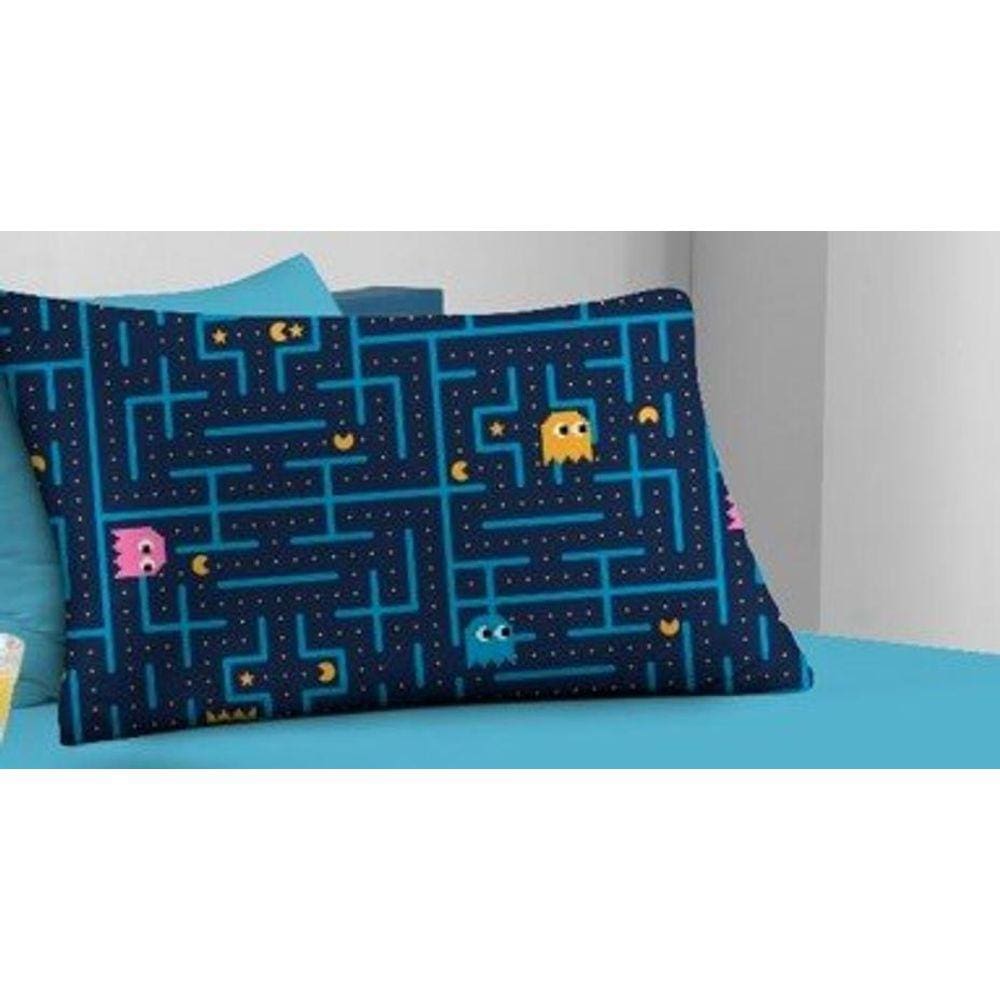 Fronha Avulsa Estampada Pac-Man - 50cm x 70cm