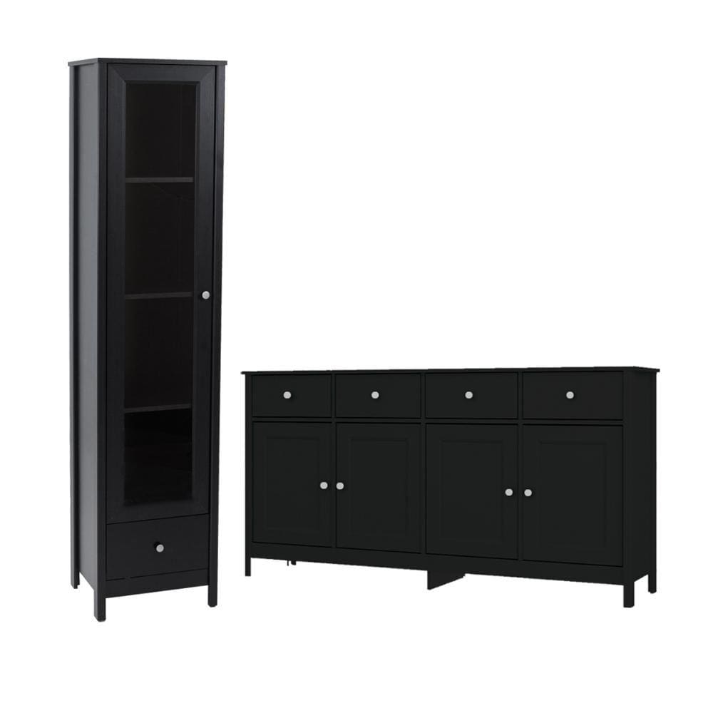 Cristaleira + Aparador Buffet Ditália E-962-R-626