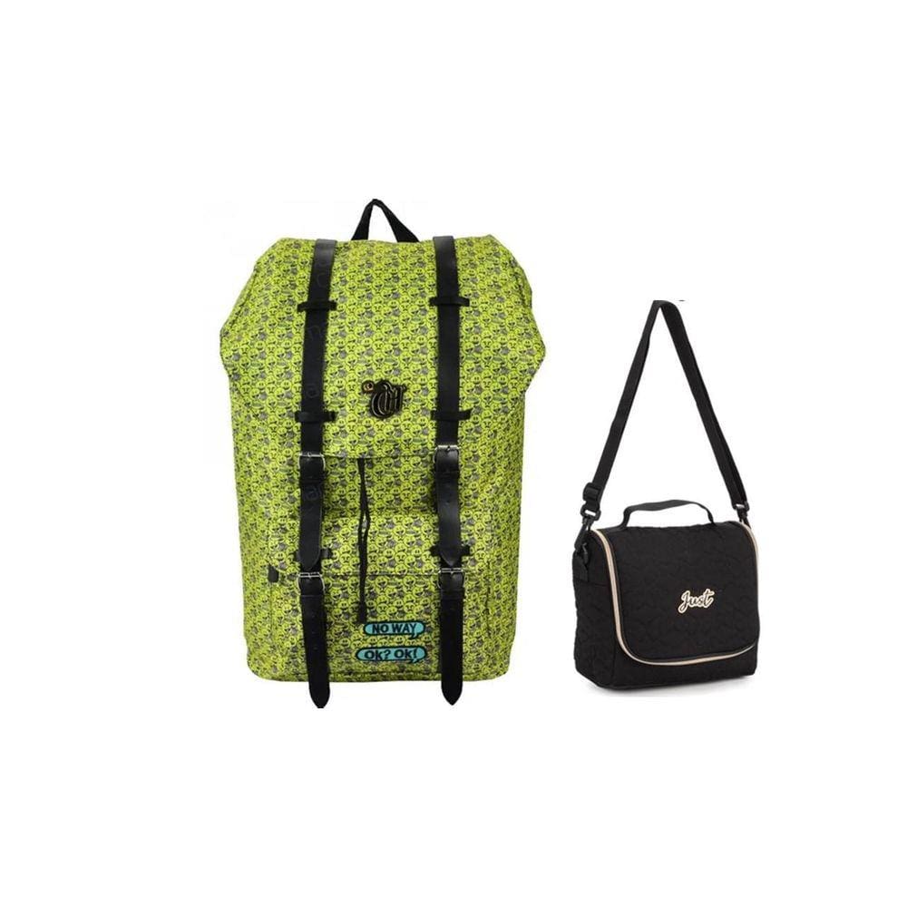 Kit Escolar Capricho Emoticons Mochila De Costas + Lancheira