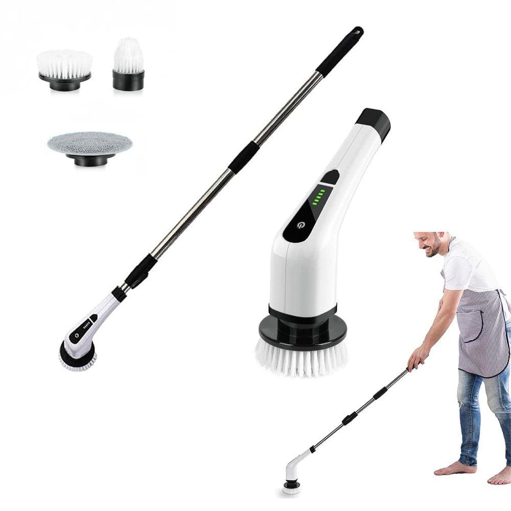 Escova de Limpeza Eletrica 25W Sem Fio Recarregavel Giratorio Esfregao Potente Faxina Casa Piso Azulejo Parede Carro Polimento