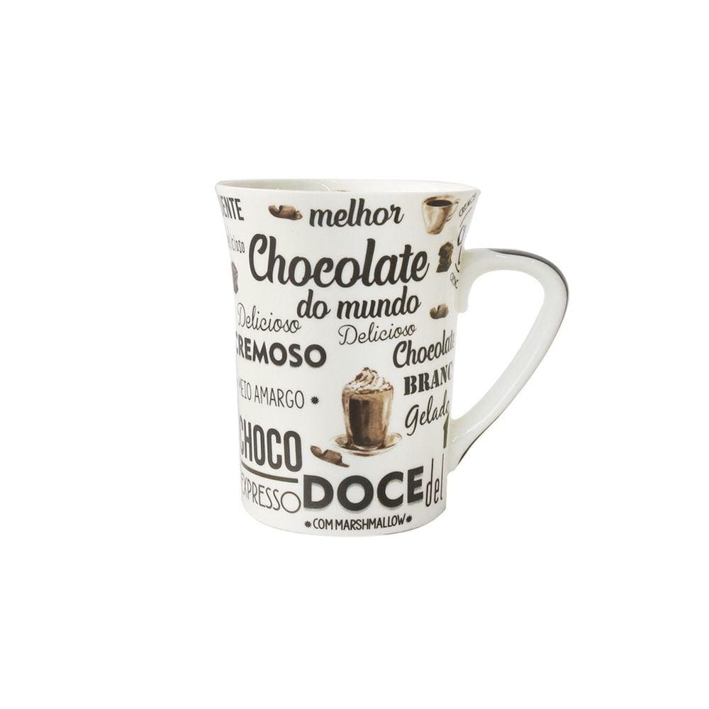 Caneca De Cerâmica Personalizada Chocolate  300ml