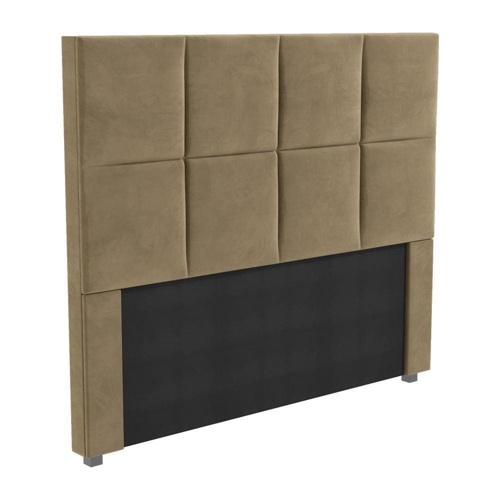 Cabeceira Estofada Casal 140cm Multimóveis Cr35165 Bege Bege