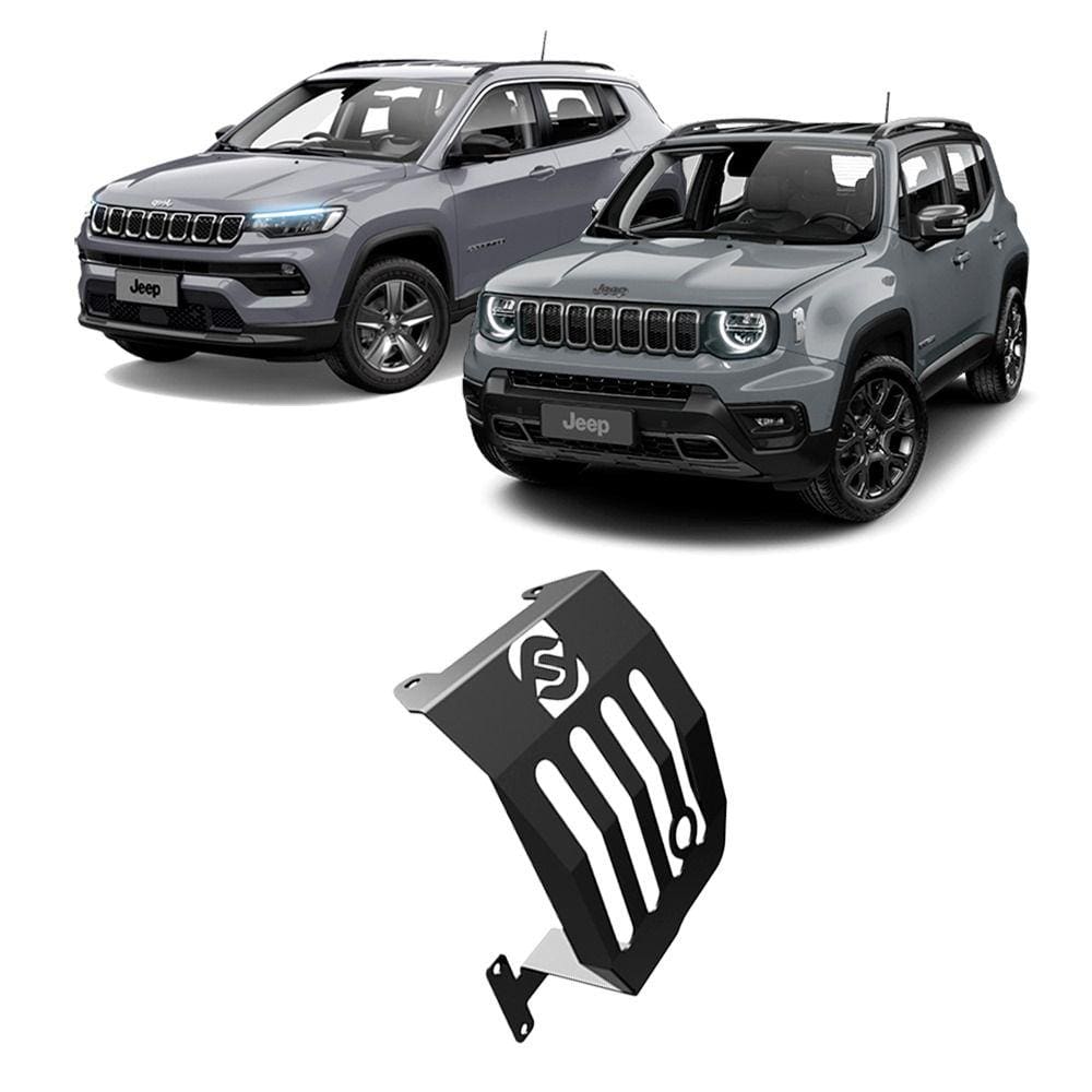 Protetor Diferencial Traseiro Ferriforte p/ Jeep Renegade e Compass