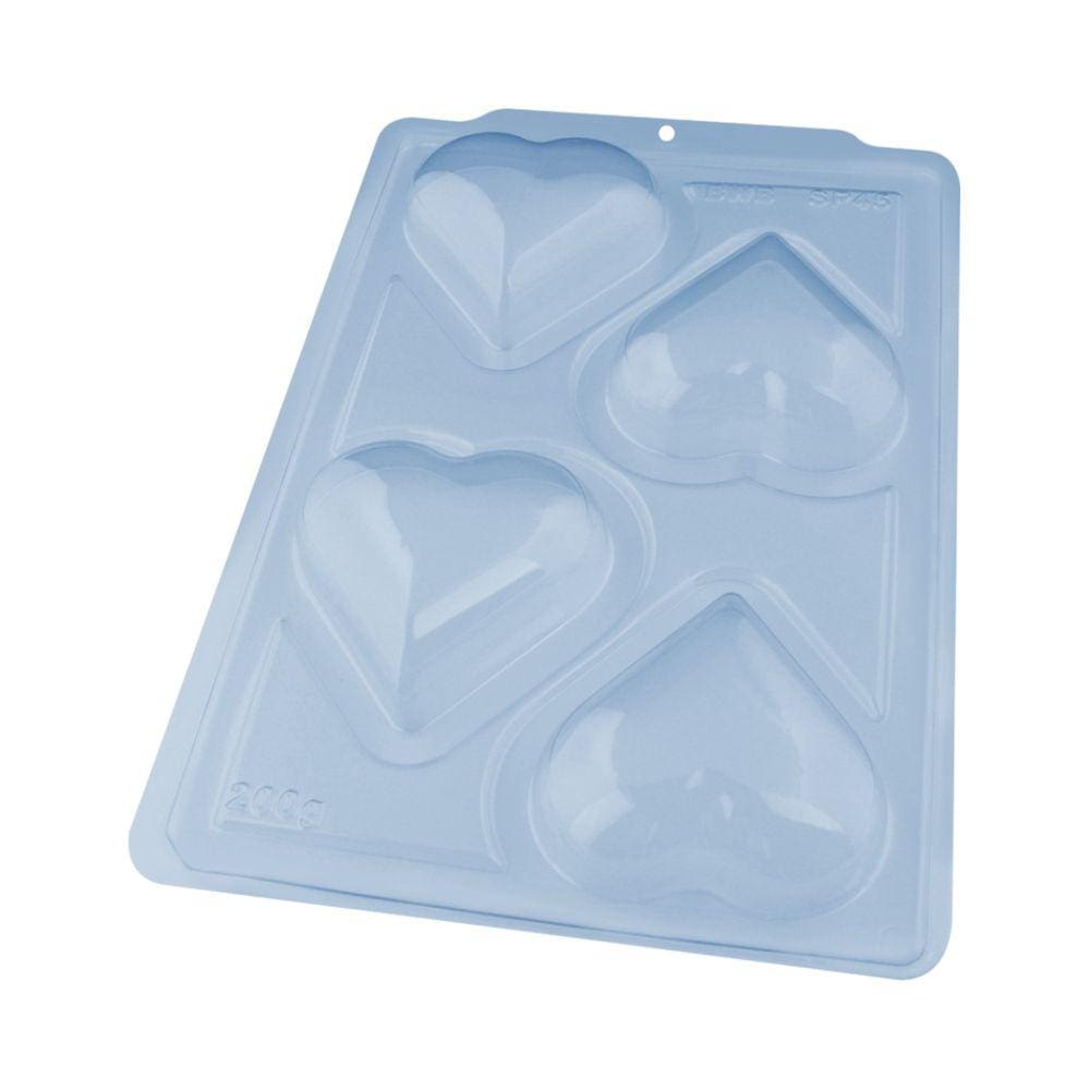 Forma BWB 3 Partes Chocolate Coração Especial 200g Sp45 C/ 1 Un