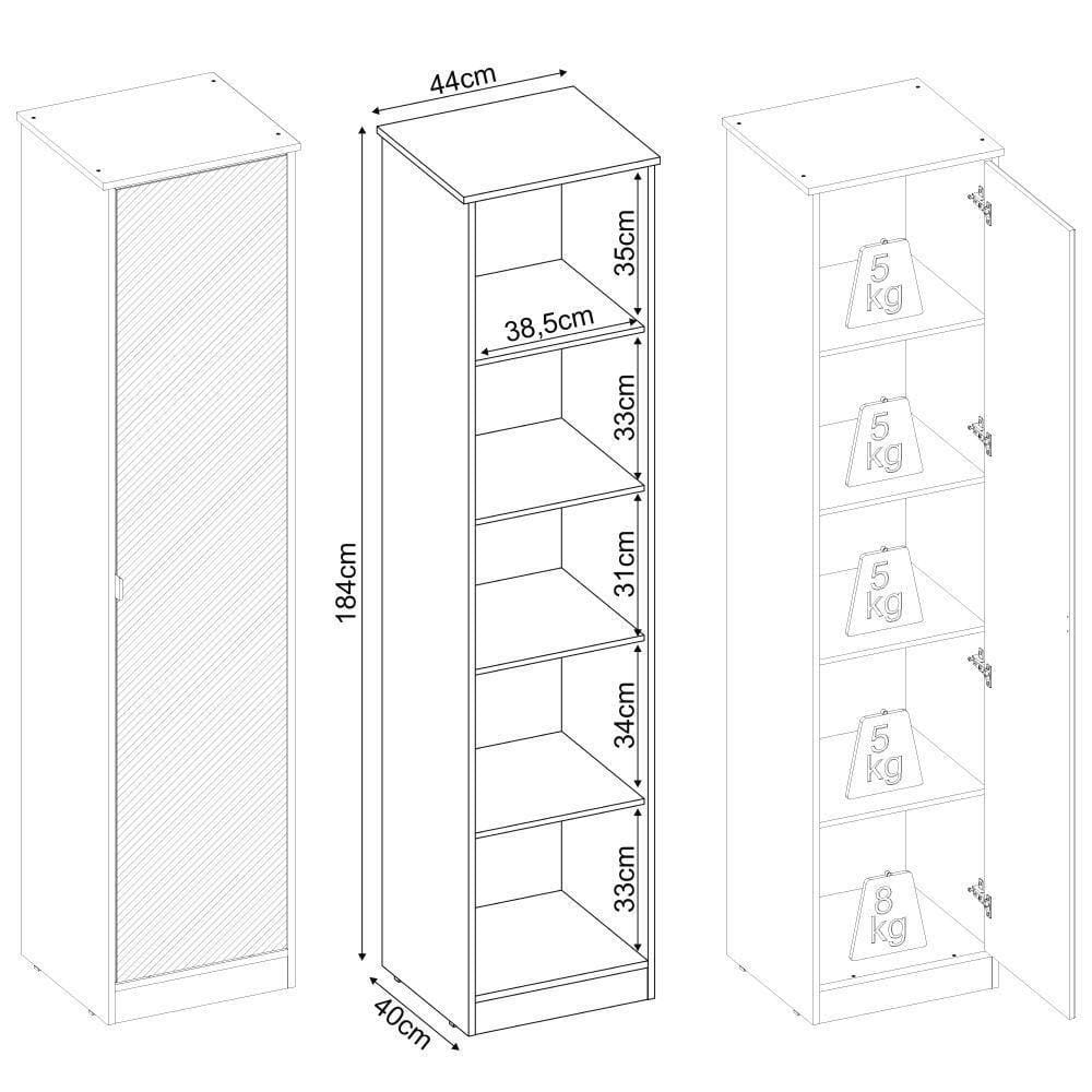 Sapateira 1 Porta Com Espelho Cr35177 Branco | Extra