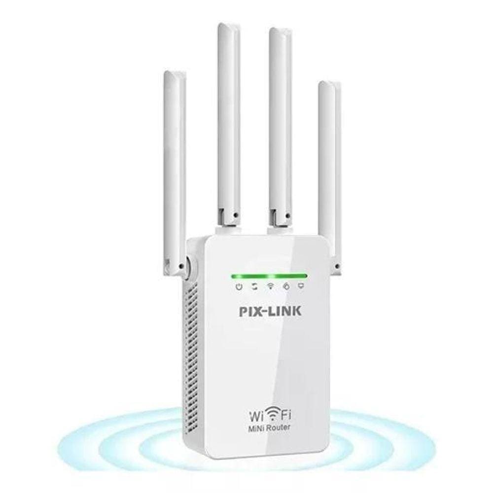 Amplificador de Sinal para Wi-fi 2800m 4 Antenas Roteador