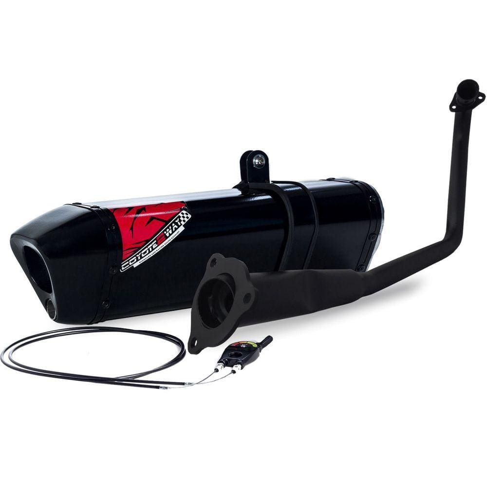 Escape / Ponteira Coyote Modelo TRS 2 Way + Mais em Alumínio - CG 160 Fan / Start 160 ano 2018 em Diante (Freio Combinado) - Honda