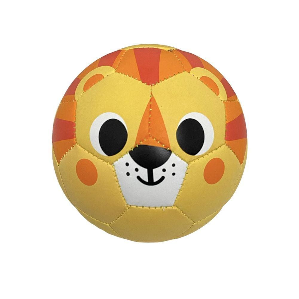 Bola Futebol Infantil Bebê Leão 13cm TPU Borracha Atóxico