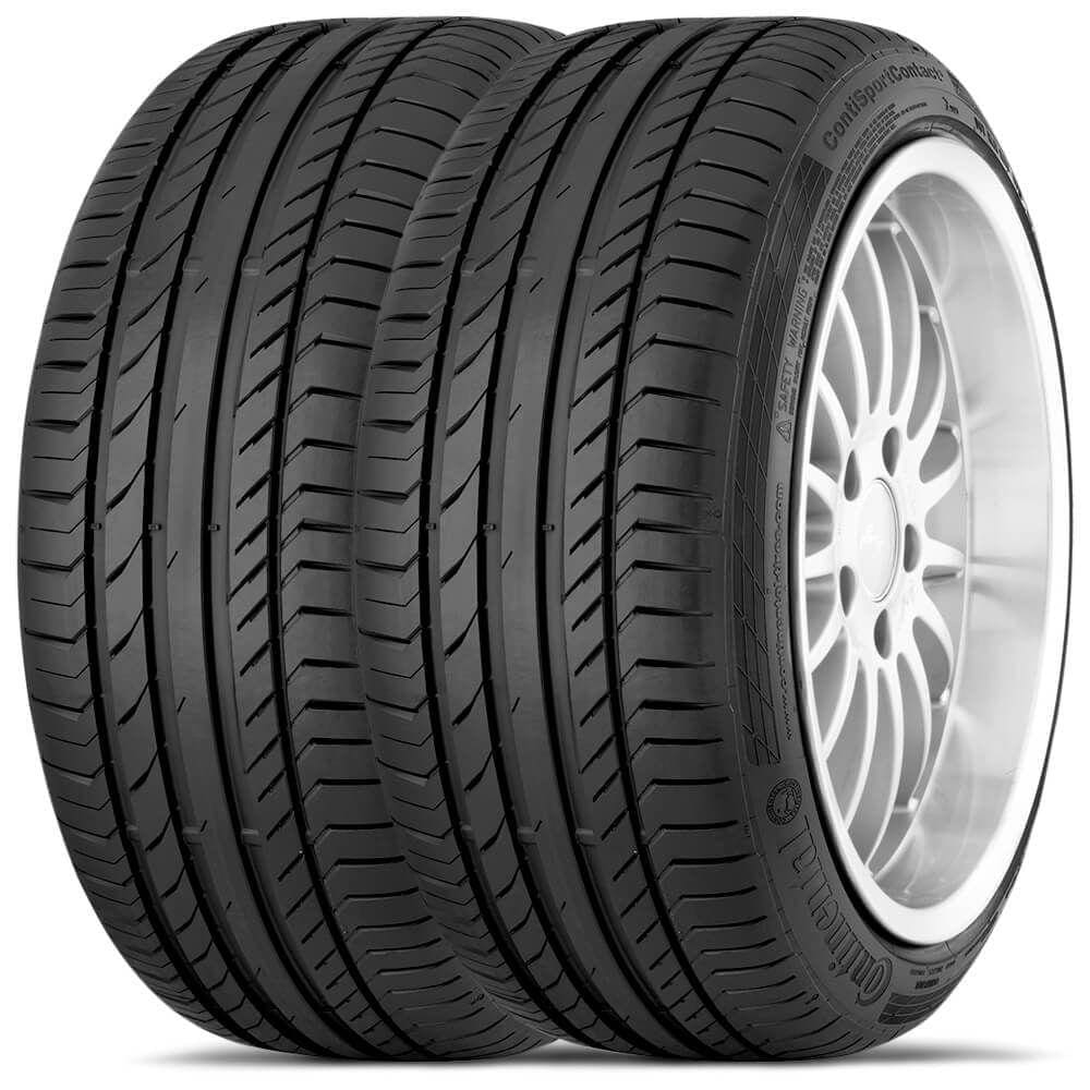 2 Pneu Continental 225/45r18 91y Sport Contact 5 Run Flat