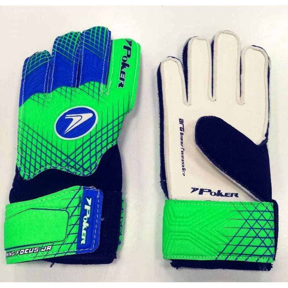 Luva De Goleiro Poker Focus Training Jr - Verde/Preto