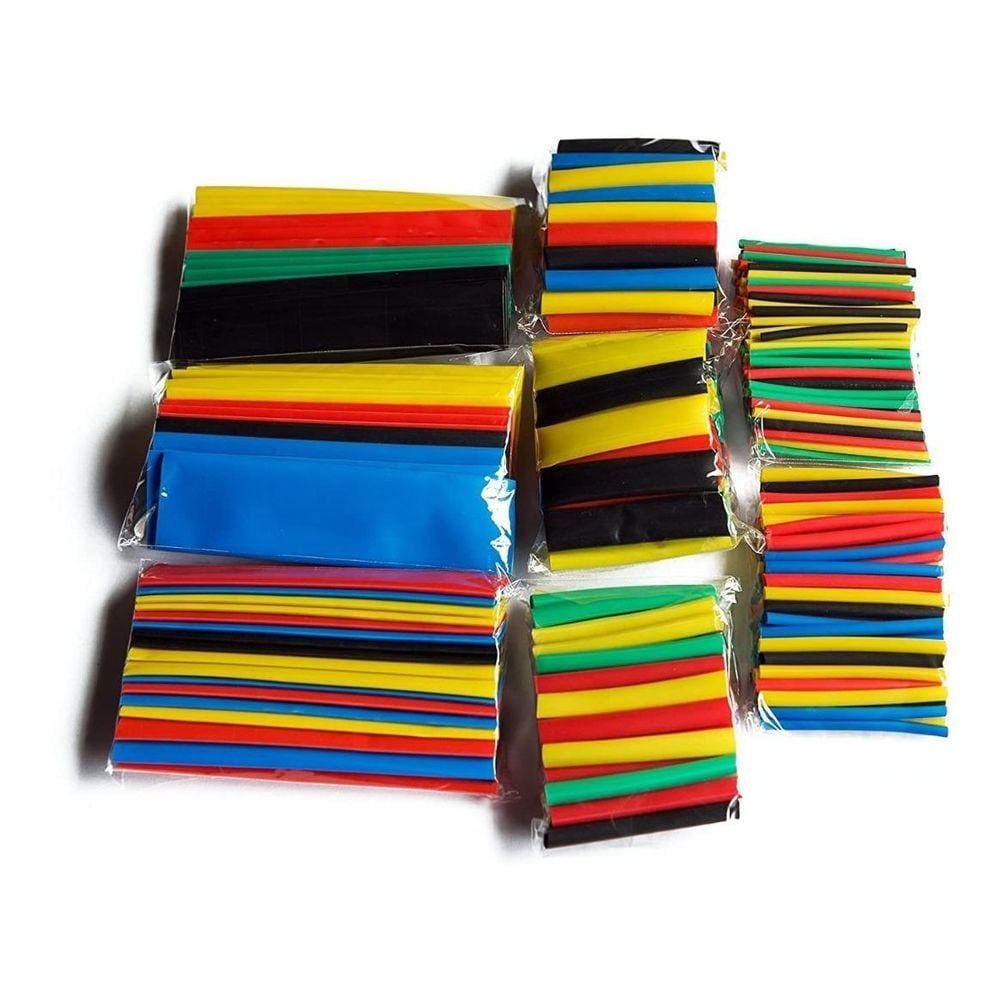 Kit Espaguete Tubo Isolante Termo Retrátil Colorido 328 Pcs
